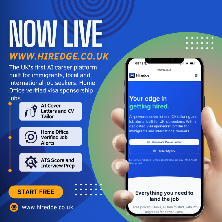 SHEFFIELD ENTREPRENEUR LAUNCHES UK’S FIRST AI CAREER PLATFORM TO VERIFY JOB ALERTS AGAINST HOME OFFICE SPONSOR REGISTER